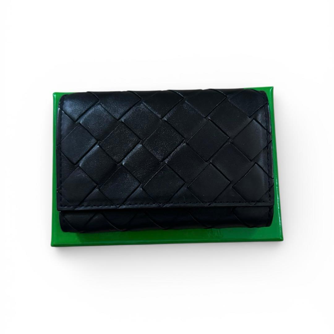 ボッテガヴェネタ　キーケース　イントレチャート　現行　ブラック