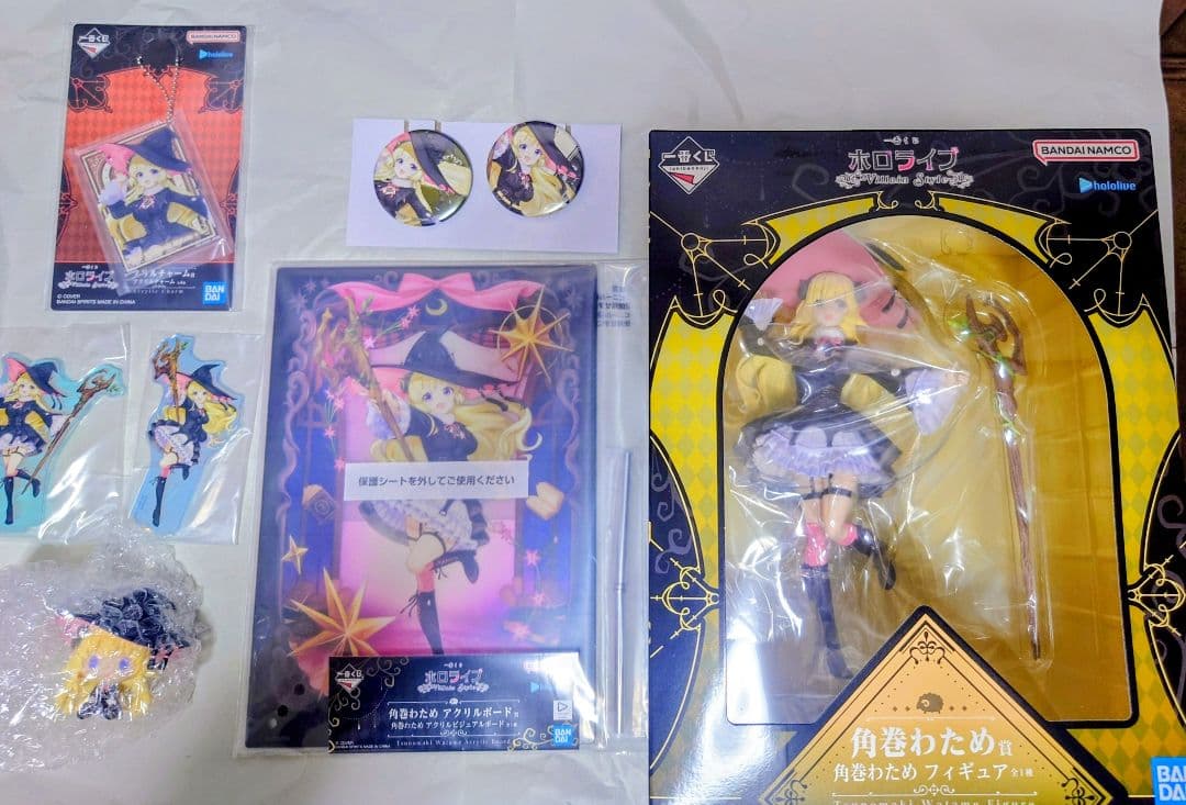 一番くじ ホロライブ 角巻わため フィギュア アクスタ バッジ