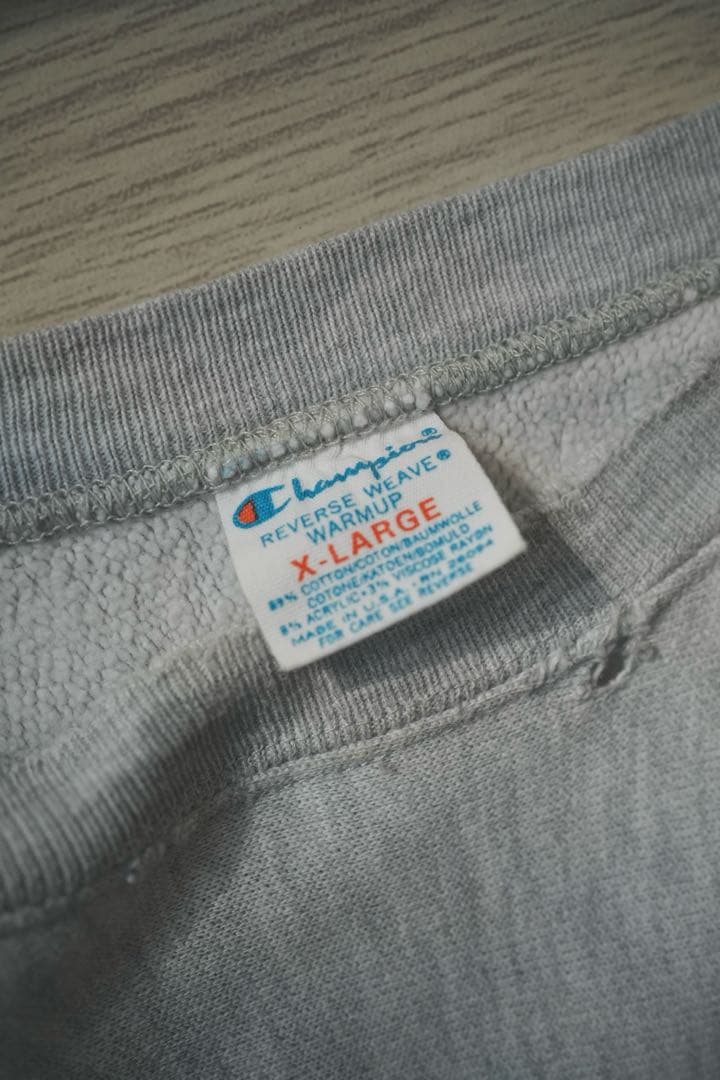 90s Champion リバースウィーブ スウェット 刺繍 USA製 XL