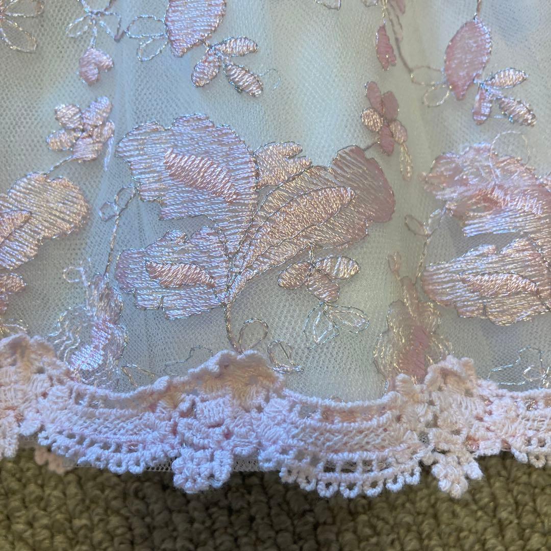 【お値下げ】メゾピアノ　花柄刺繍ドレス 100cm