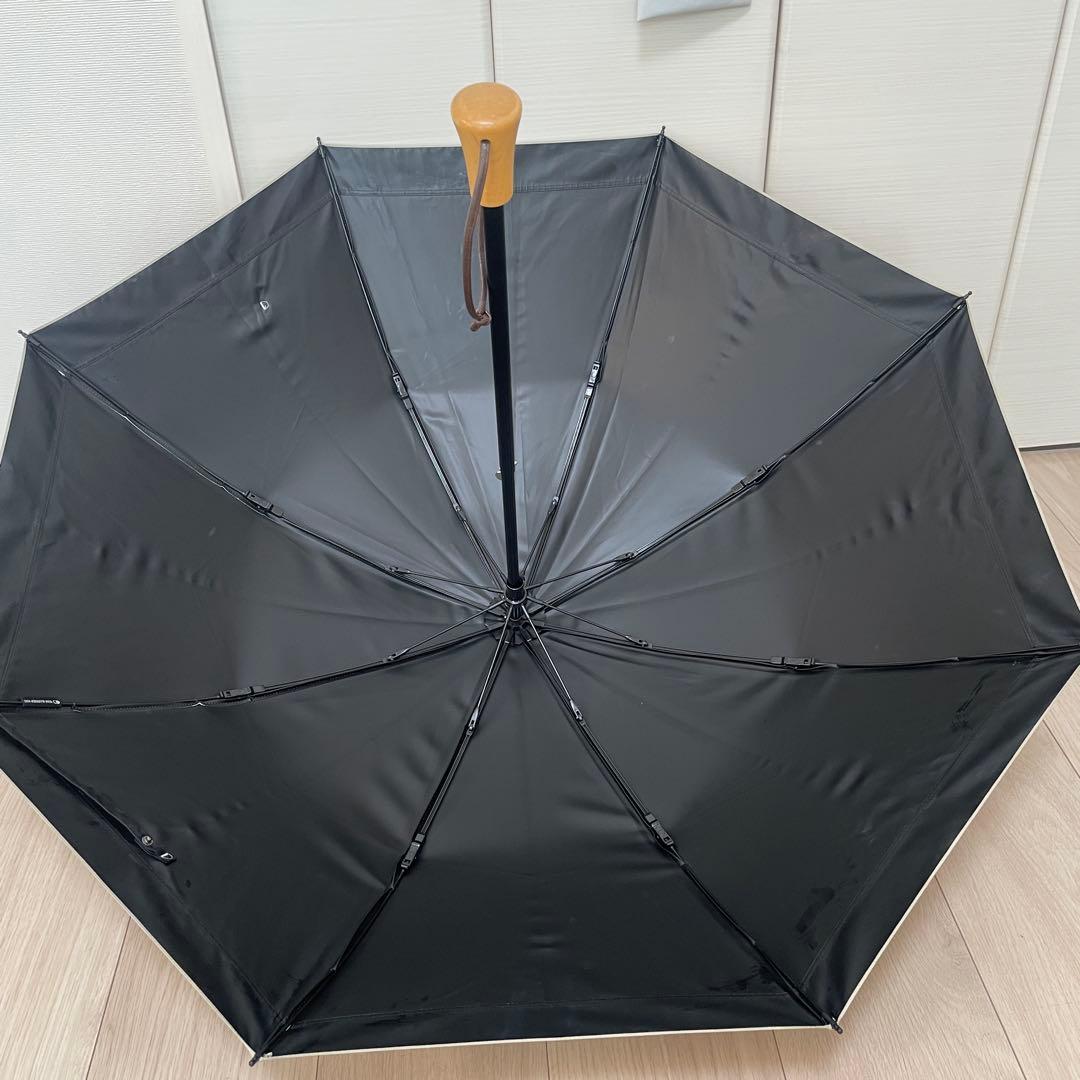 サンバリア100 折りたたみ日傘　２段折 コンビ ホワイト