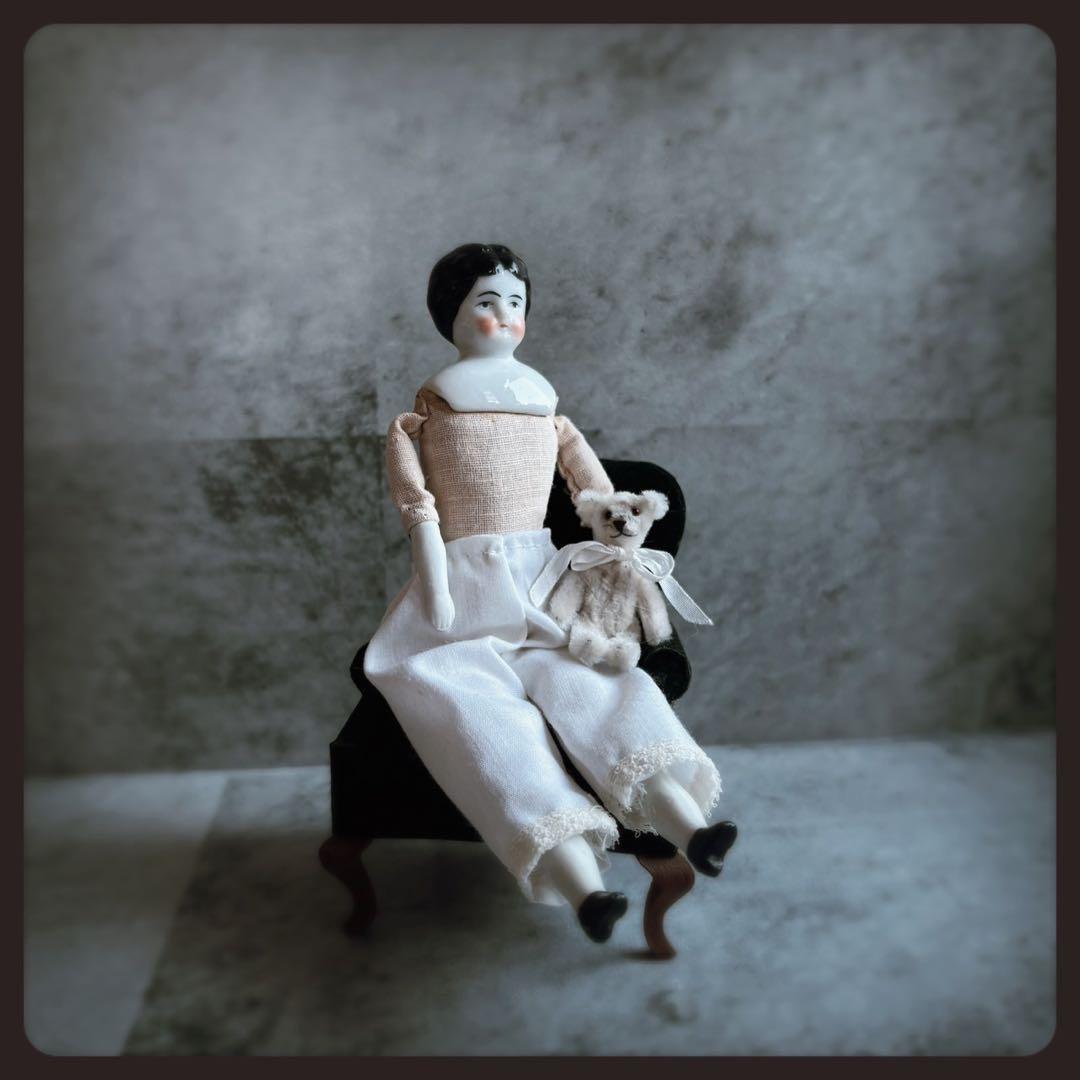 アンティーク チャイナヘッドドール ビスクドール