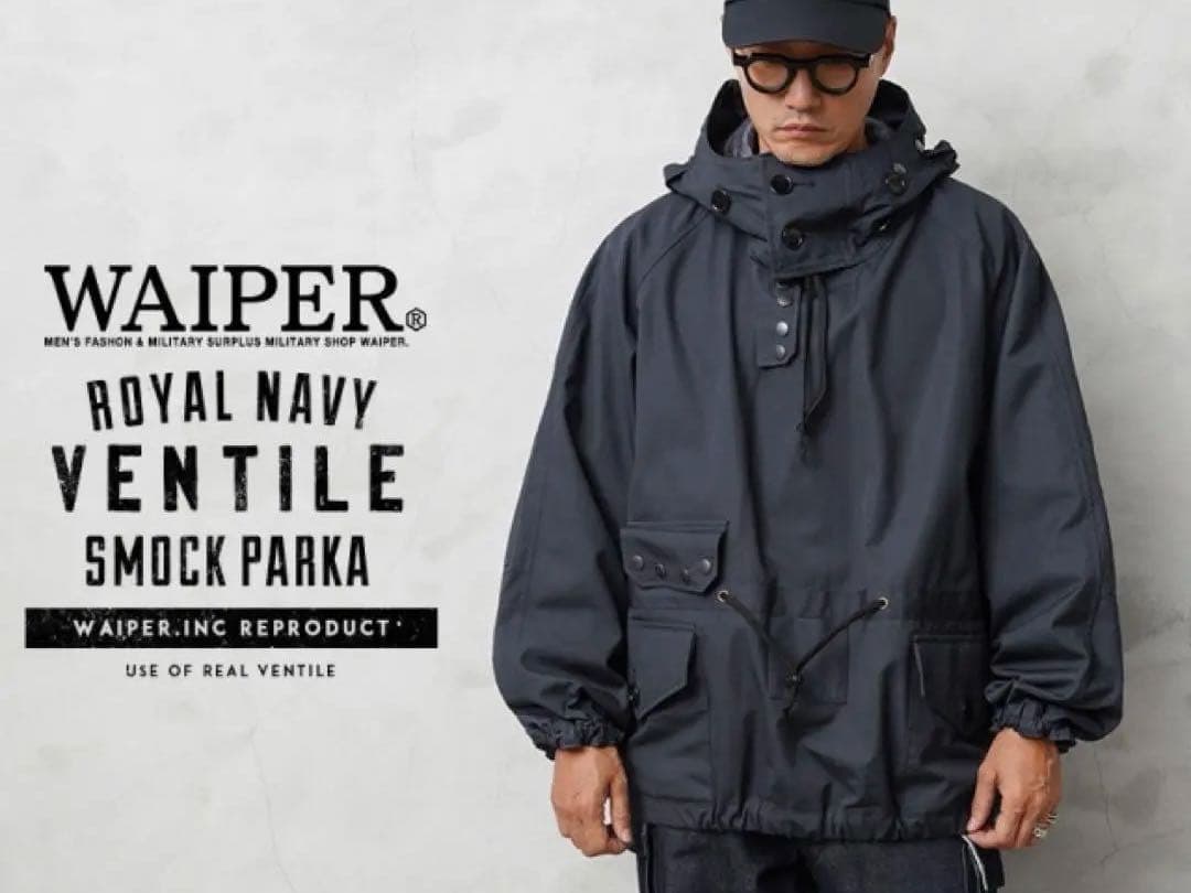 WAIPER.incイギリス軍NAVYベンタイルスモックパーカー