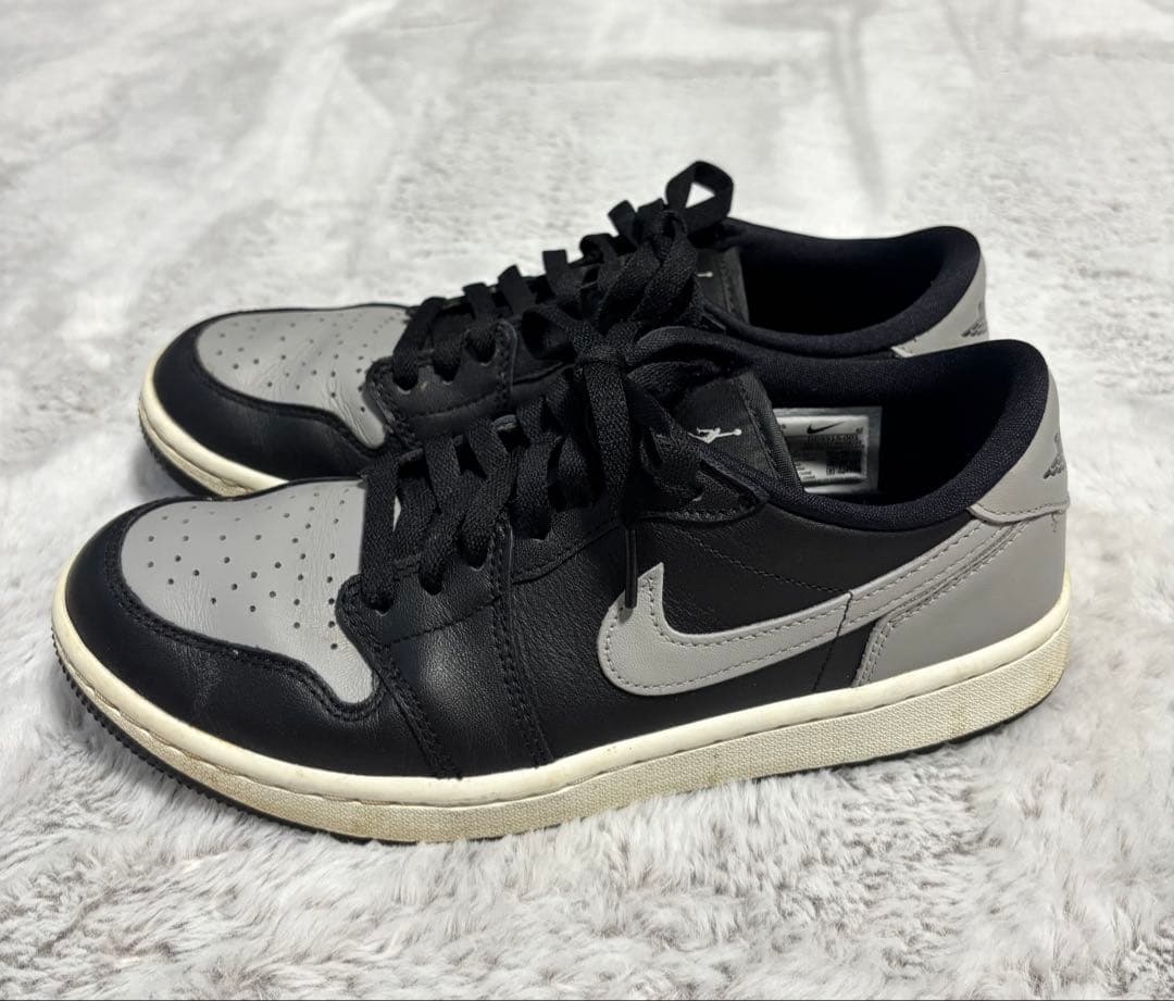 NIKEエアジョーダン1 ロー ゴルフシューズ BLACK/GREY 26㎝