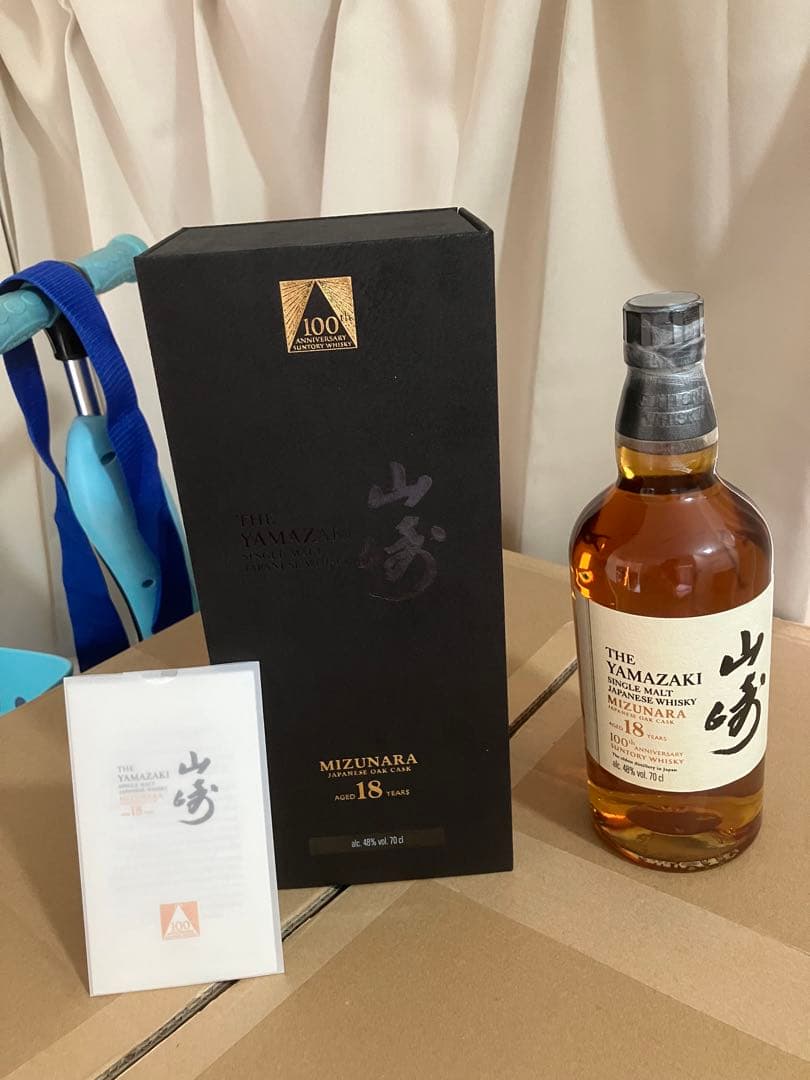山崎 18年 ミズナラ　100年記念ボトル 700ml 43%