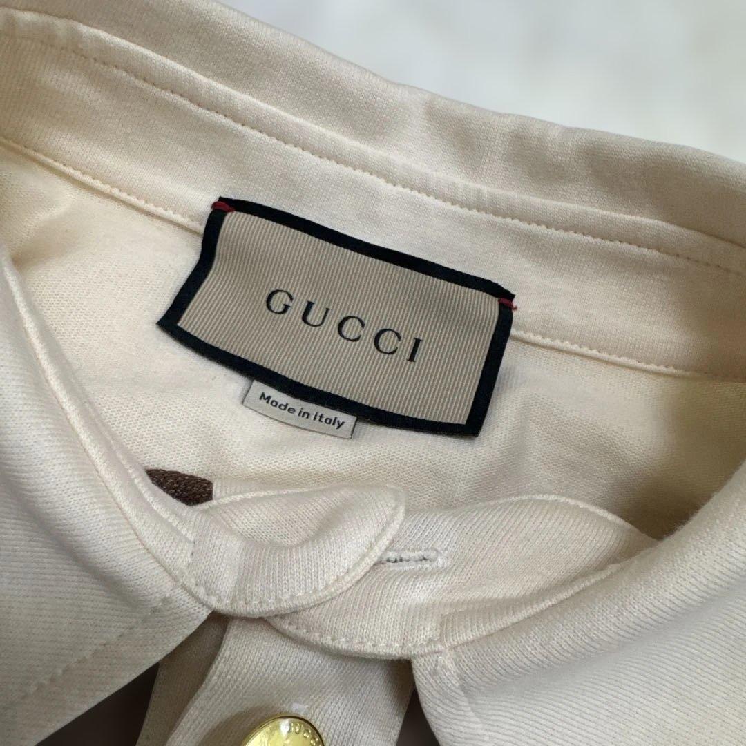 GUCCI GGロゴポロシャツ ブラウン/ベージュ
