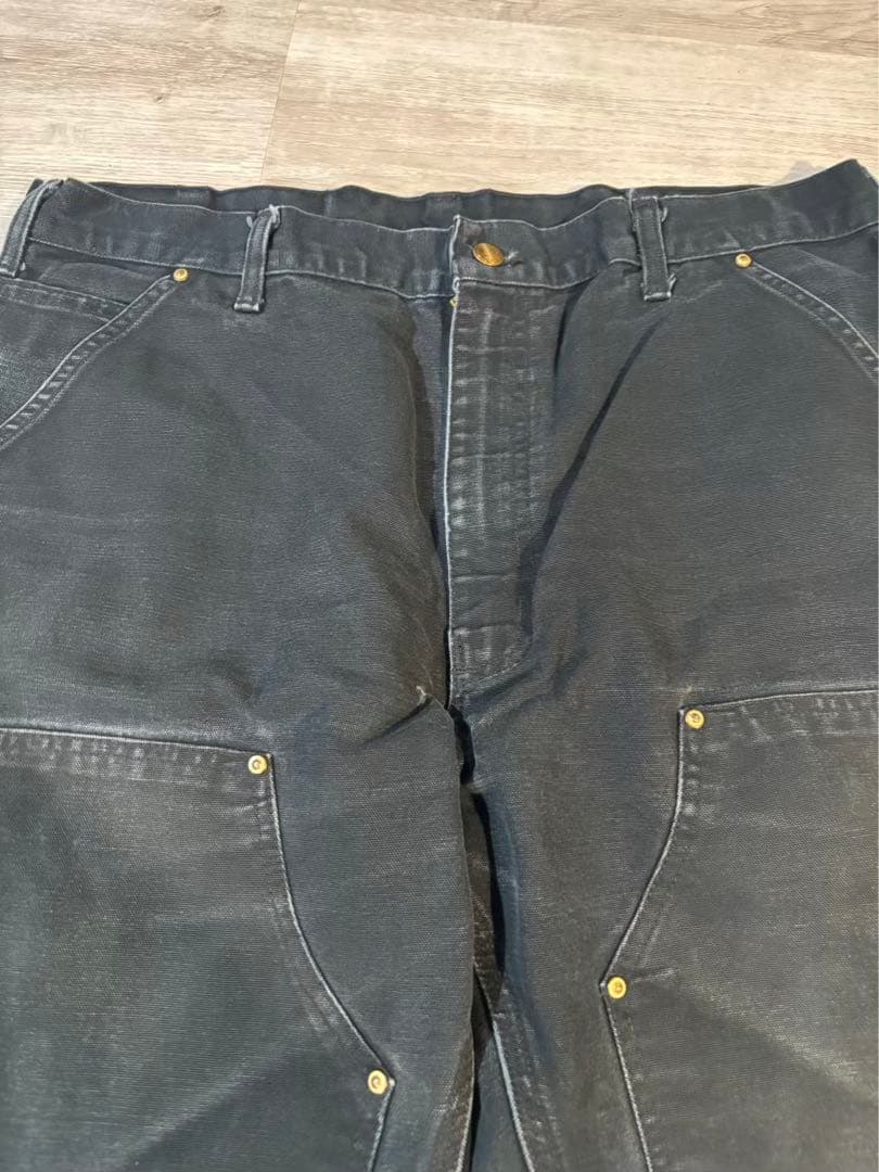 370 極太フェード黒 ダブルニー B01 USA製推測