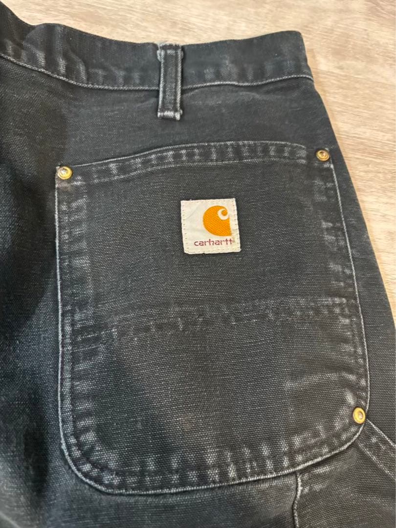 370 極太フェード黒 ダブルニー B01 USA製推測