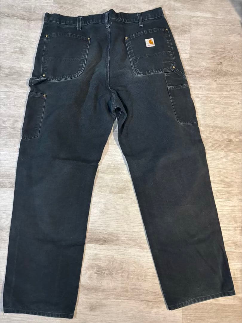 370 極太フェード黒 ダブルニー B01 USA製推測