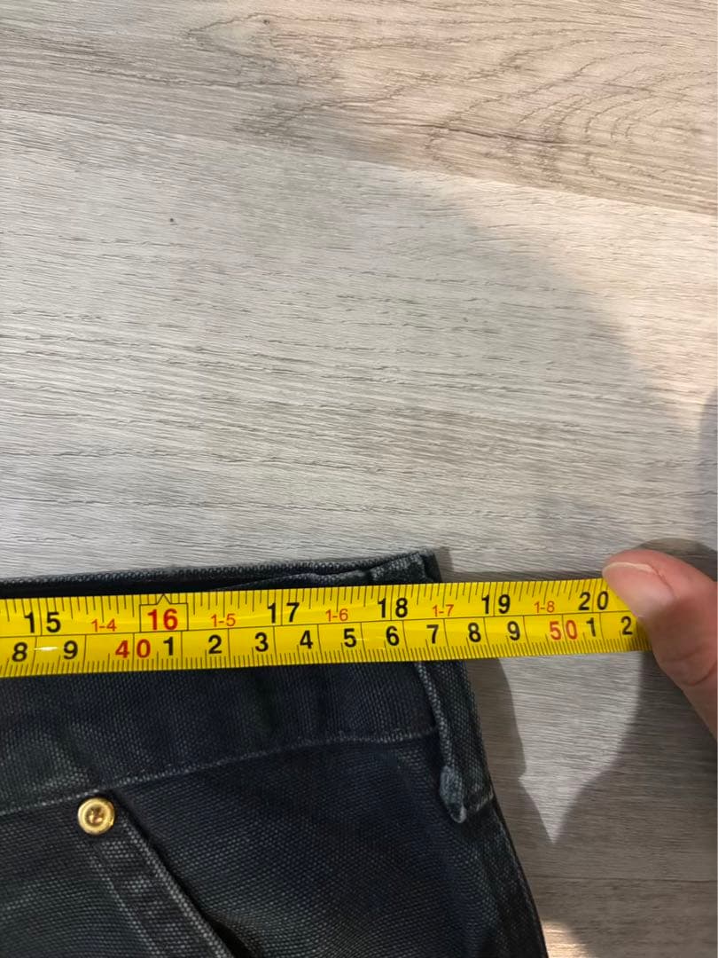 370 極太フェード黒 ダブルニー B01 USA製推測