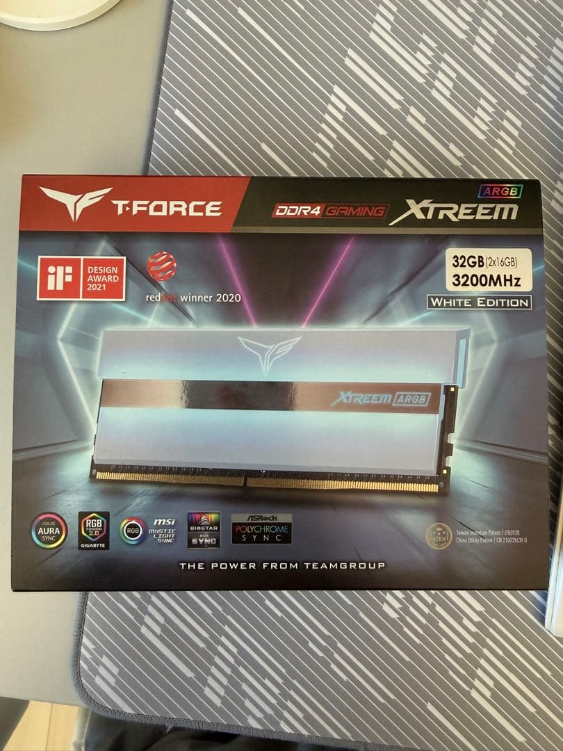 美品T-FORCE Xtreem ARGB 32GB 3200MHz