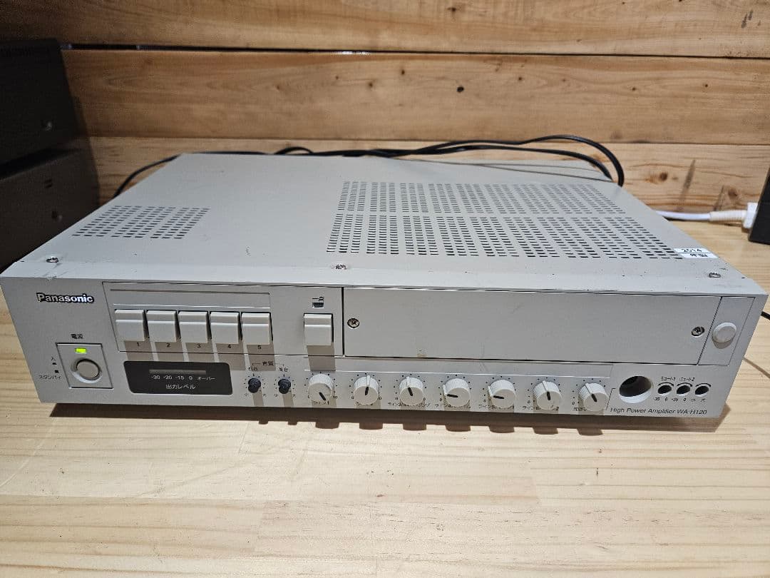 中古品 オーディオ機器 wa-h120 Panasonic ハイパワーアンプ