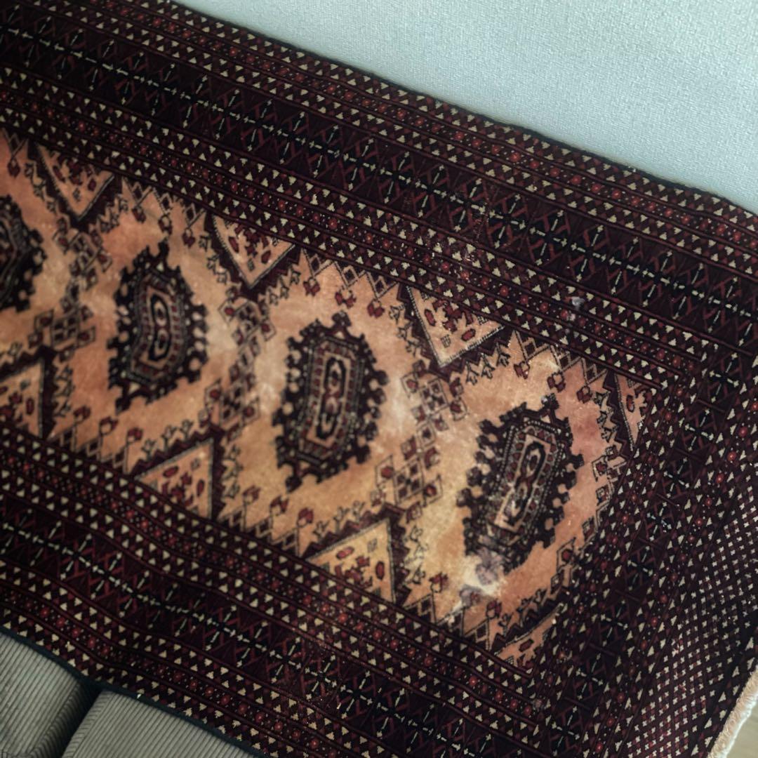 【在庫整理／大幅値引】145×90パキスタン・ラホール産 ヴィンテージラグ