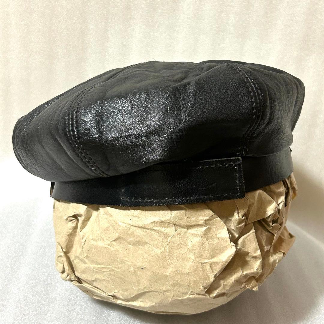 TRIUMPH トライアンフ 古着モーターサイクルキャップ レザーキャスケット