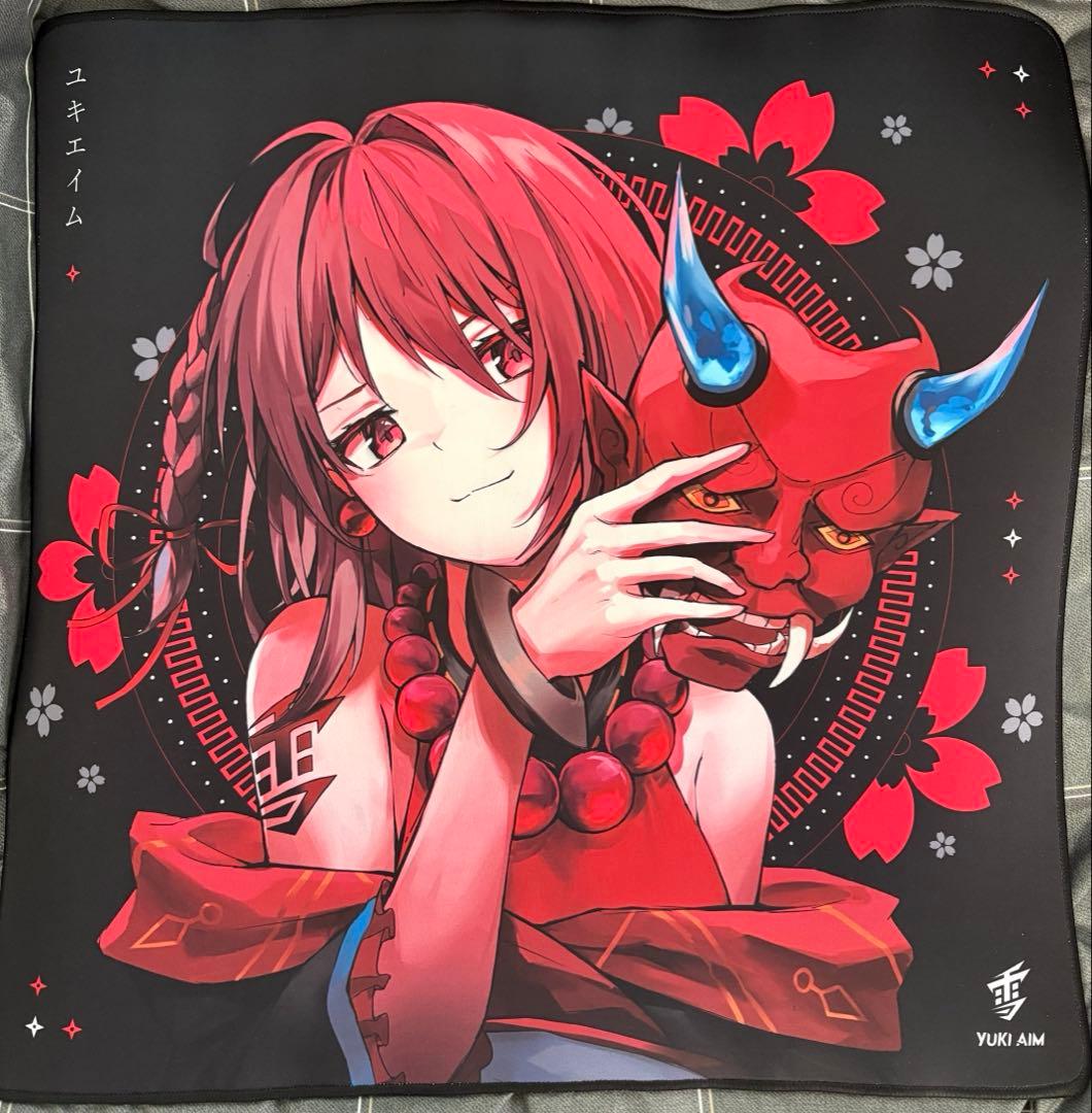 YukiAim oni 2022 マウスパッド 黒