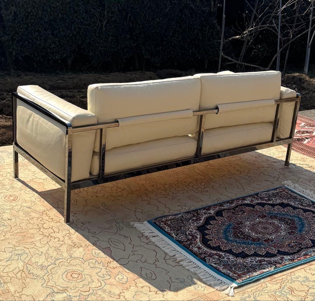 美品 IDC大塚家具 本革 erba 80万円 2人掛ソファ 奥山清行