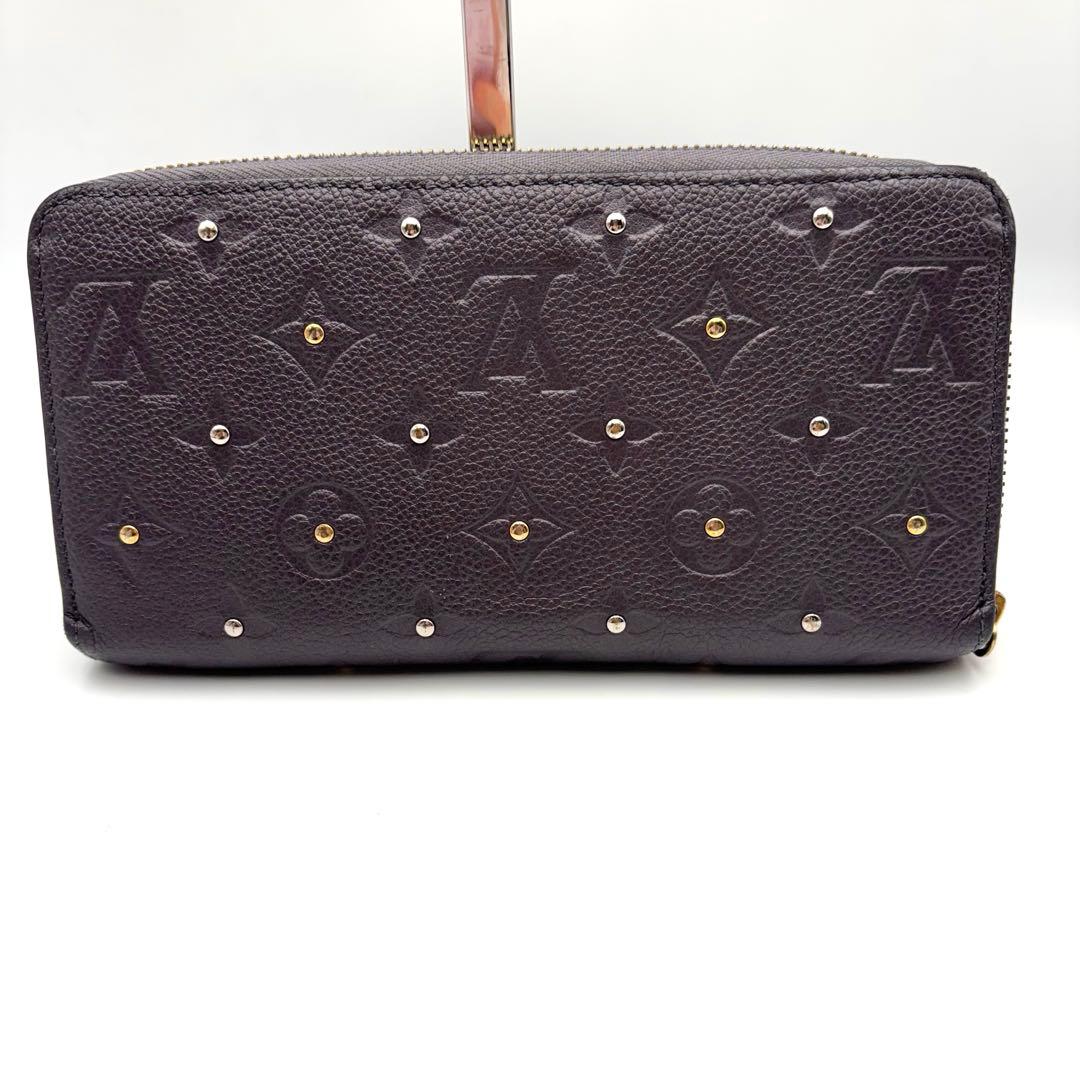 美品 ルイヴィトン ジッピーウォレット メタリックスタッズ アンプラント