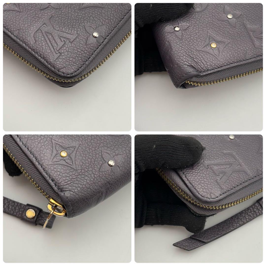 美品 ルイヴィトン ジッピーウォレット メタリックスタッズ アンプラント