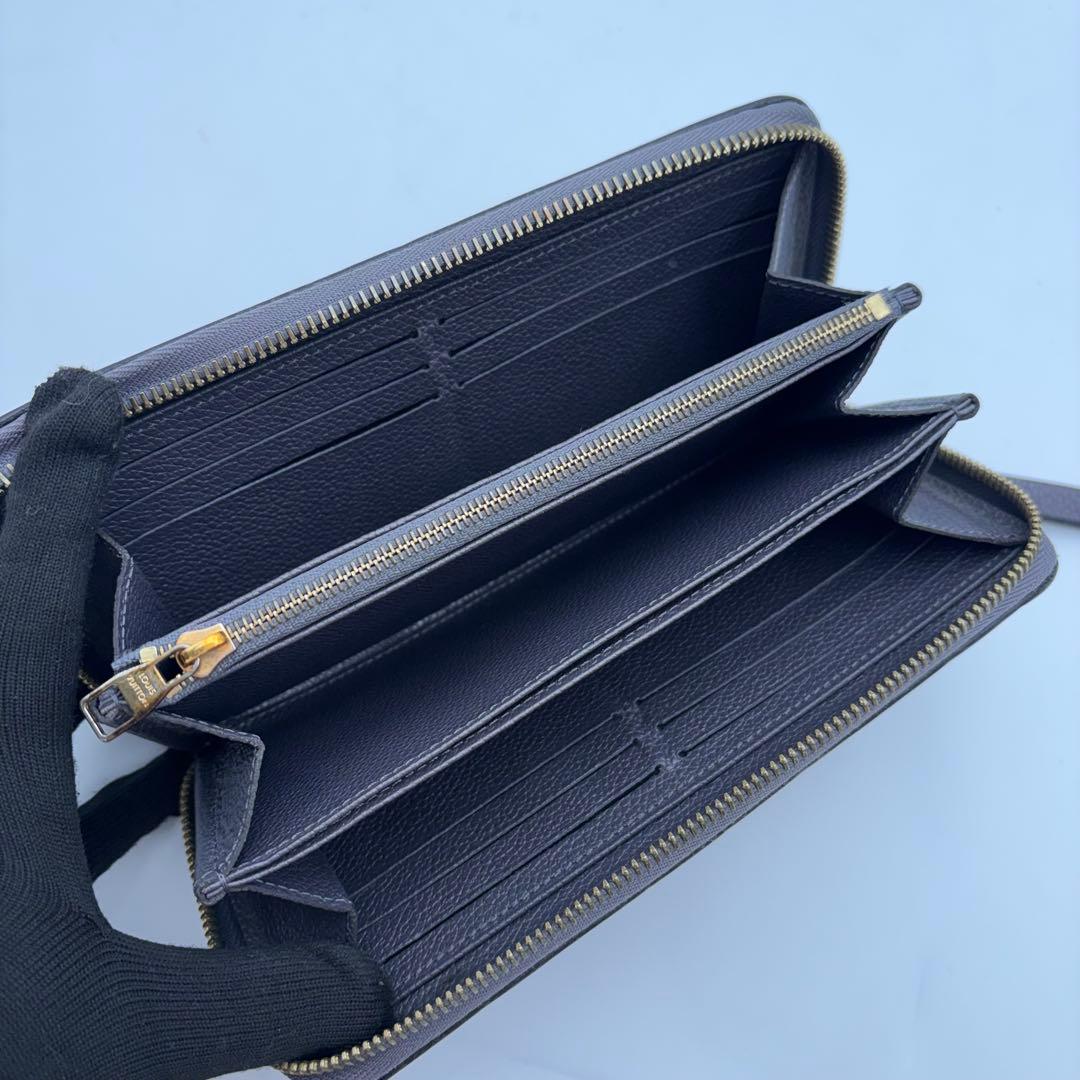 美品 ルイヴィトン ジッピーウォレット メタリックスタッズ アンプラント