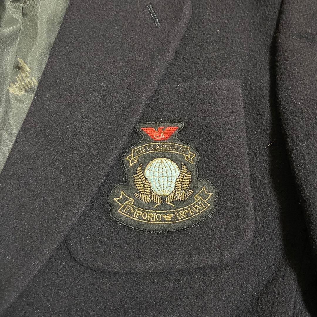 EMPORIO ARMANI エンポリオアルマーニ 金ボタン カシミヤ混ブレザー