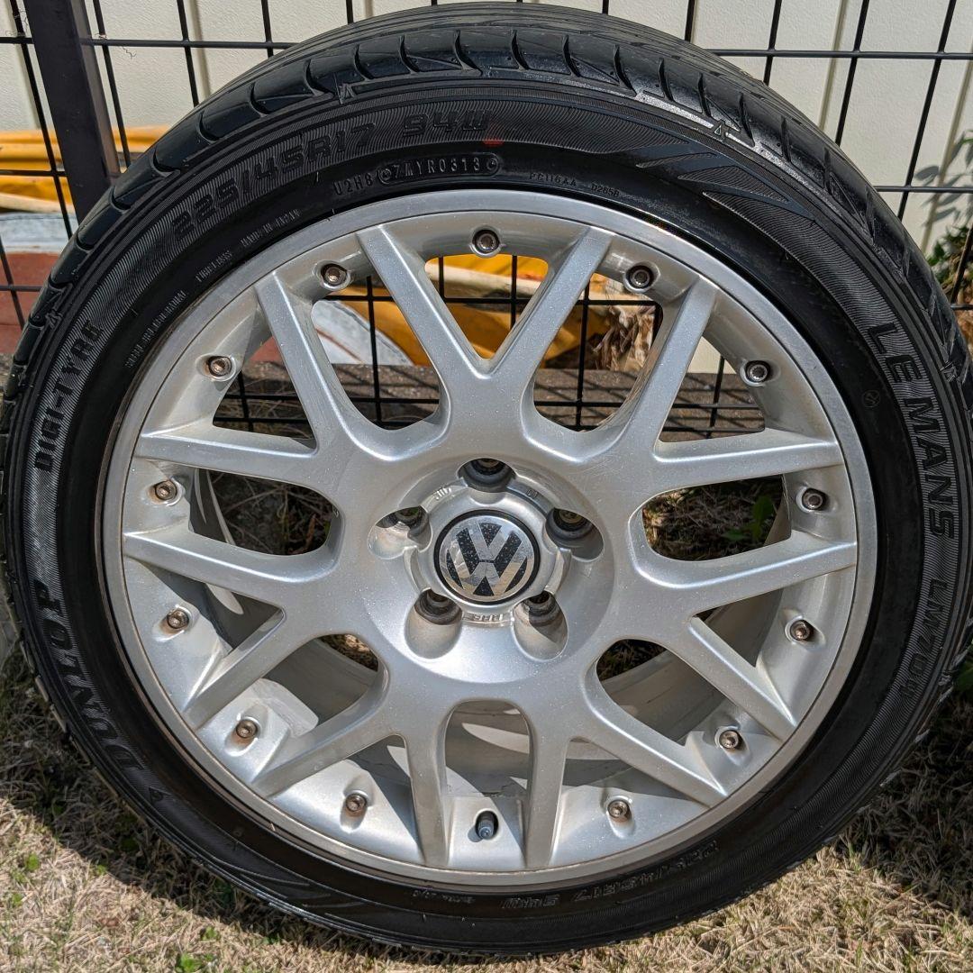 送料込み【フォルクスワーゲン】希少 BBS 17インチタイヤホイール 4本セット