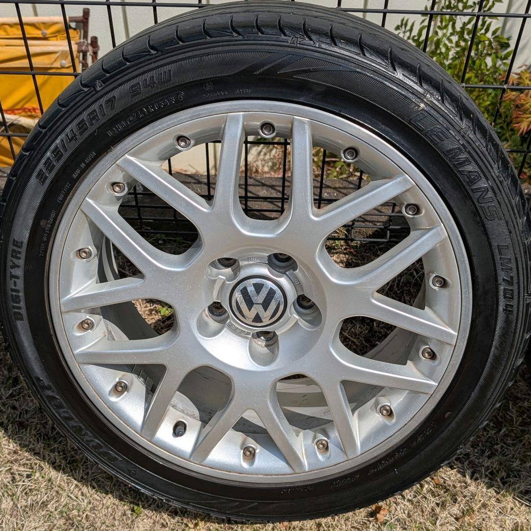送料込み【フォルクスワーゲン】希少 BBS 17インチタイヤホイール 4本セット