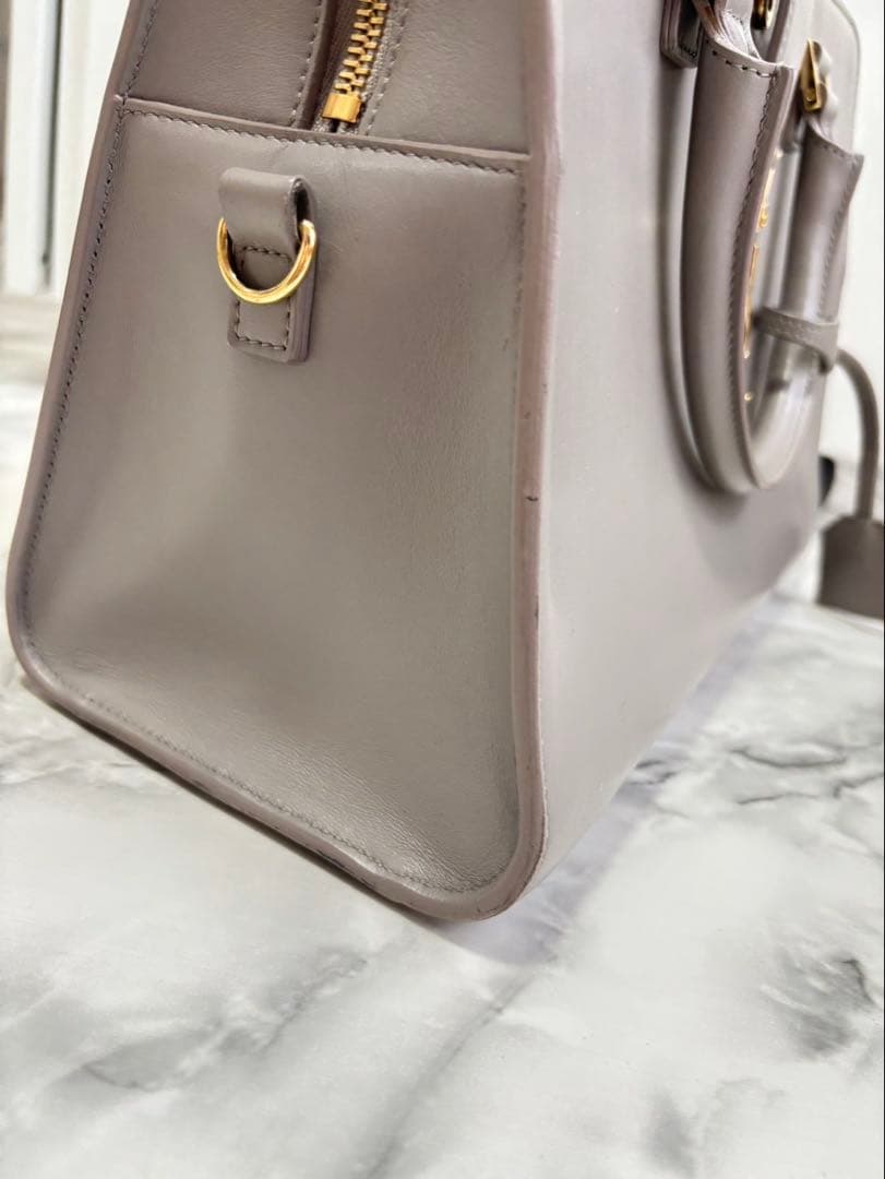 SAINT LAURENT ベイビーカバス 2WAYハンドバッグ レザー