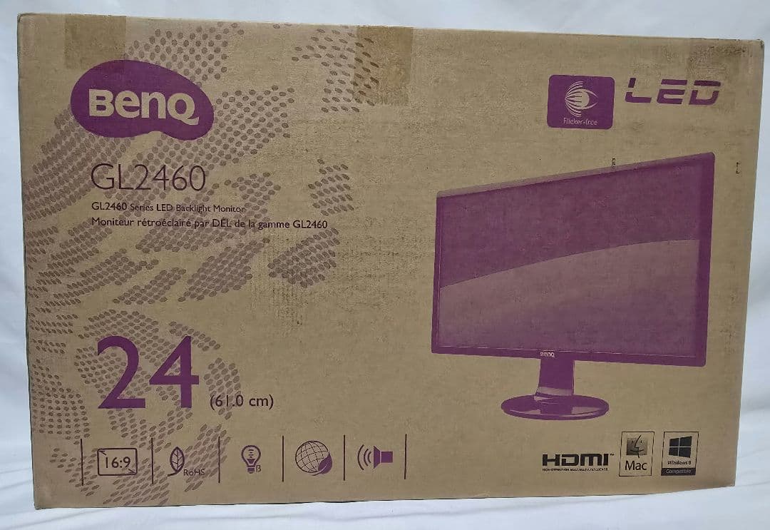 BenQ GL2460HM 24インチ 非光沢 ベンキュー ディスプレイモニター