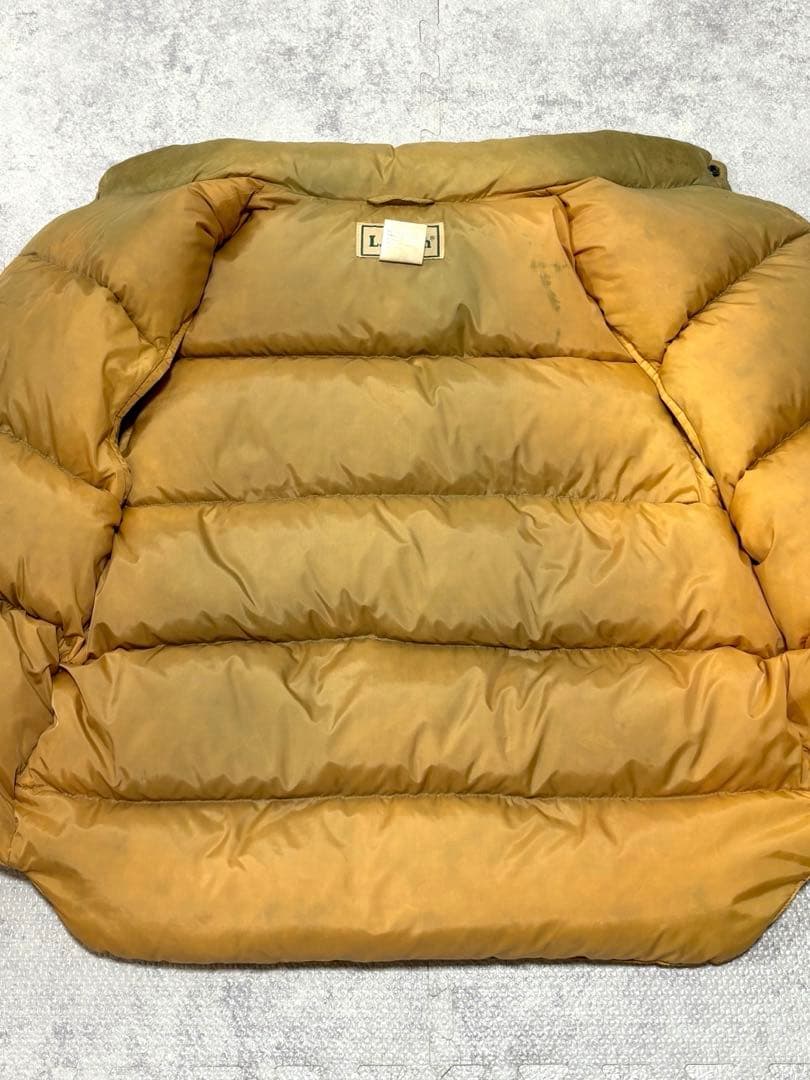 希少❗️早い者勝ち‼️エルエルビーン ダウンベスト イエロー Mサイズ 雰囲気抜群