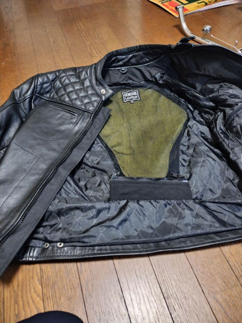 シングル ジャケット　 牛革　XL