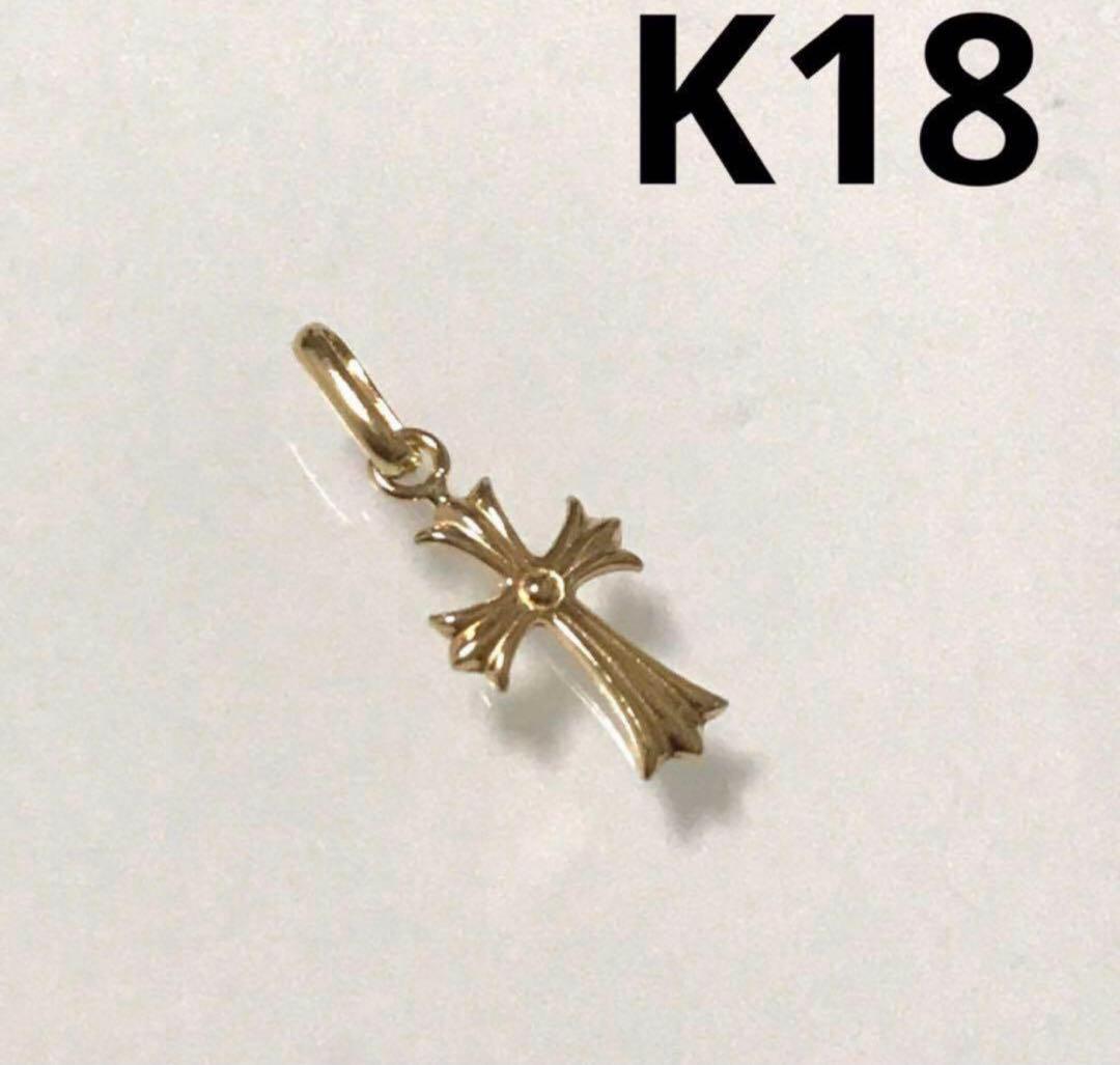 K18 ミニクロスペンダント　トップ
