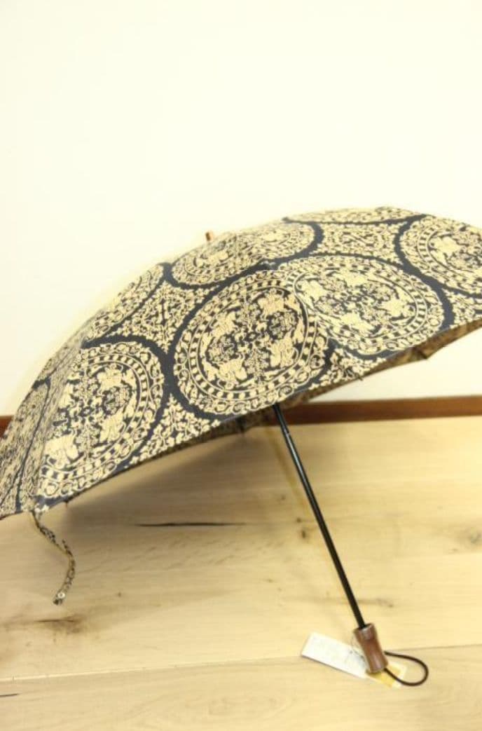 小宮商店 正倉院裂 西陣織 橘 折りたたみ 晴雨兼用傘 / 高級日傘 / 雨傘