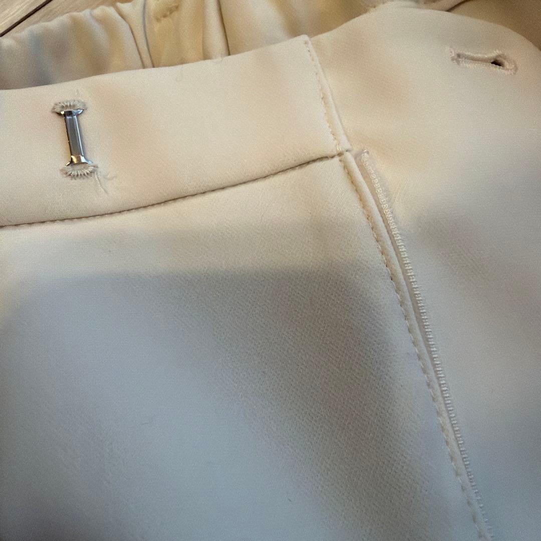 Whim Gazette フロントスリットパンツ アイボリー36