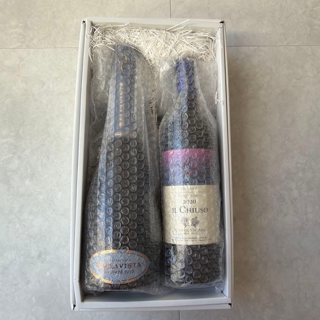 [新品未開封] エノテカ　BELLAVISTAシャンパン＆IL CHIUSO