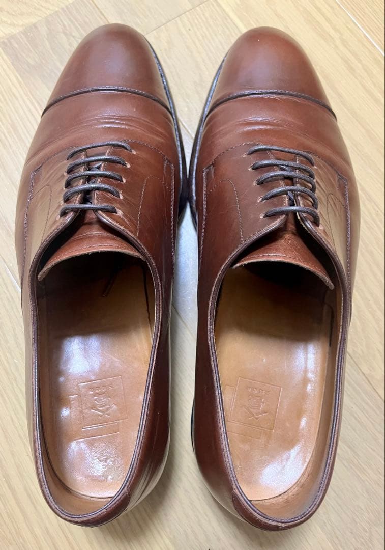 三陽山長　26.0cm ストレートチップ　茶靴