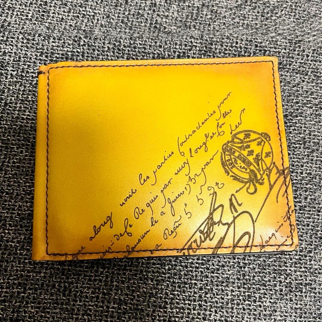 BERLUTI レザー 二つ折り財布　マネークリップ