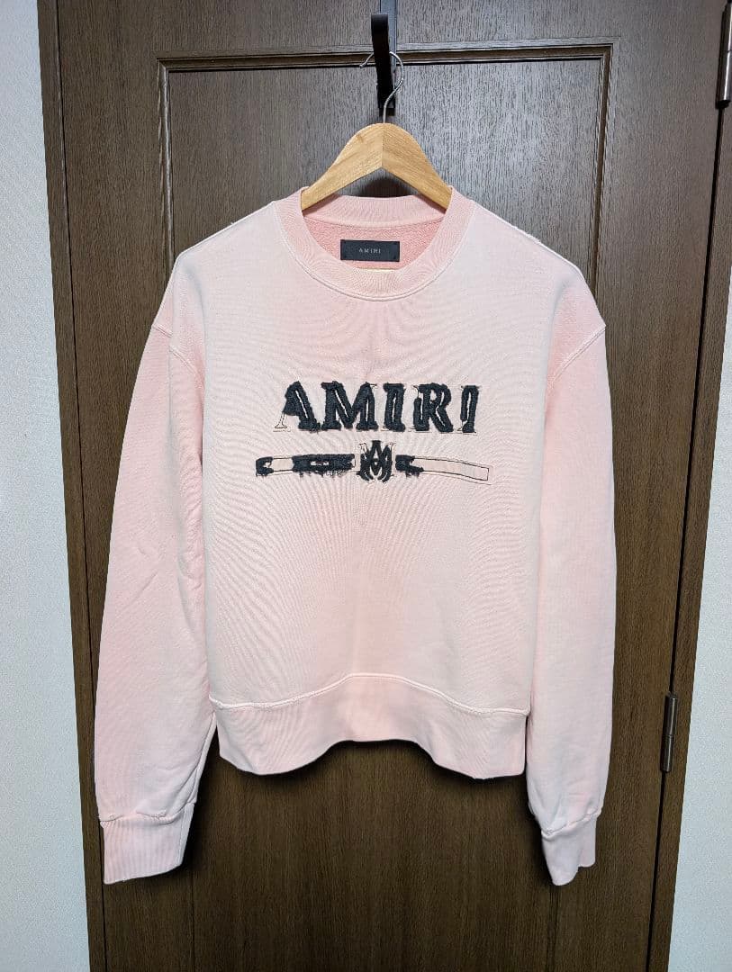 AMIRI アミリ　ロゴスウェット　ダメージ加工　Sサイズ