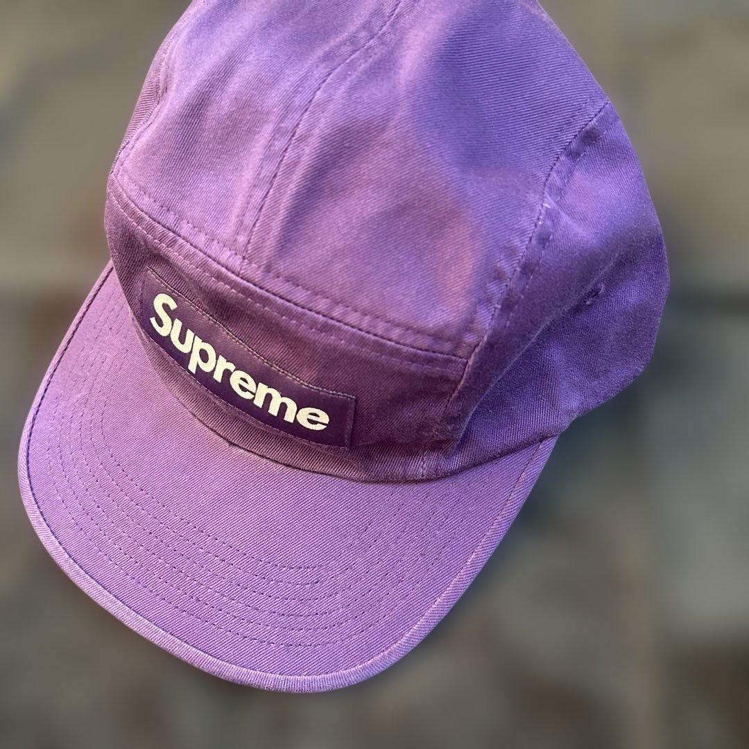 【新品未使用】 SUPREME 人気色!!パープル キャップ