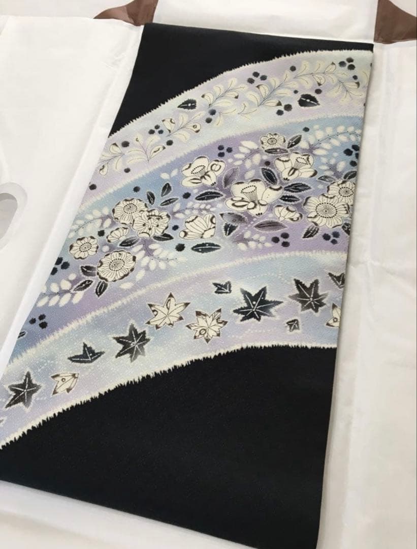 新春破格❗️逸品❗️暈し染め【名古屋帯】　辻ヶ花　地紋　正絹