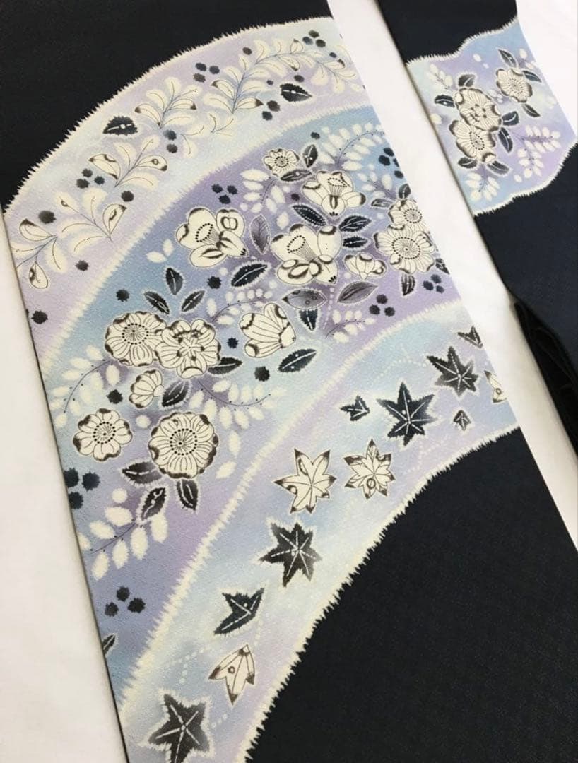 新春破格❗️逸品❗️暈し染め【名古屋帯】　辻ヶ花　地紋　正絹