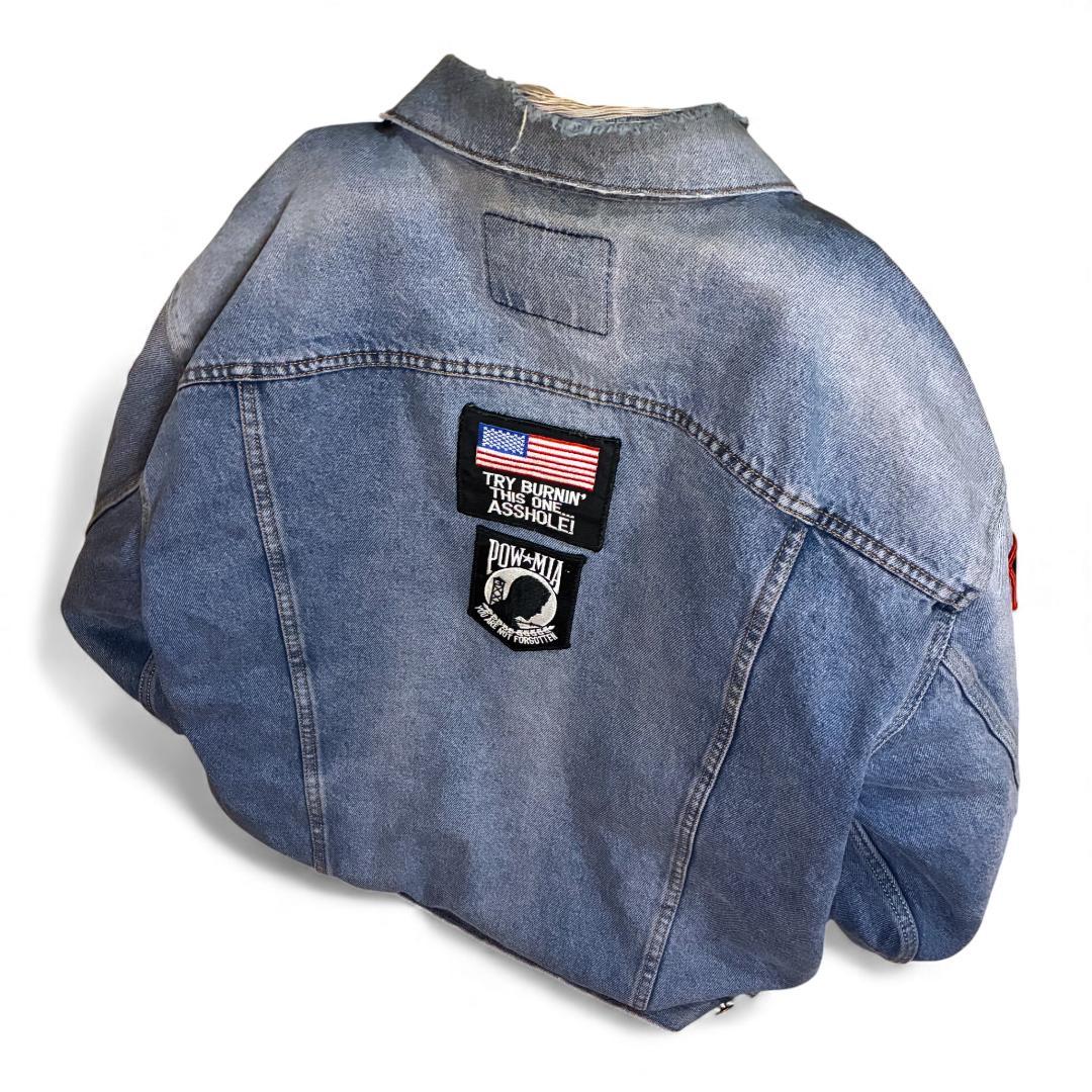 Levi’s デニムジャケット US ARMY ワッペン カスタムパッチ XL