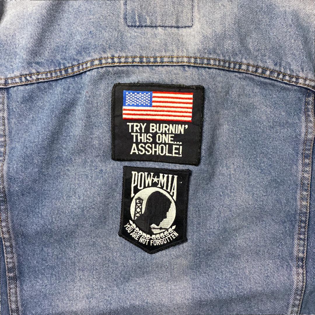 Levi’s デニムジャケット US ARMY ワッペン カスタムパッチ XL