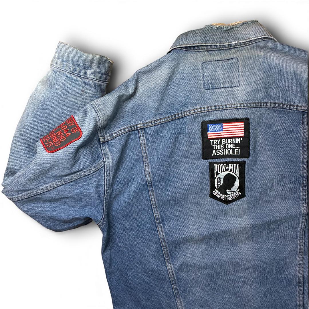 Levi’s デニムジャケット US ARMY ワッペン カスタムパッチ XL