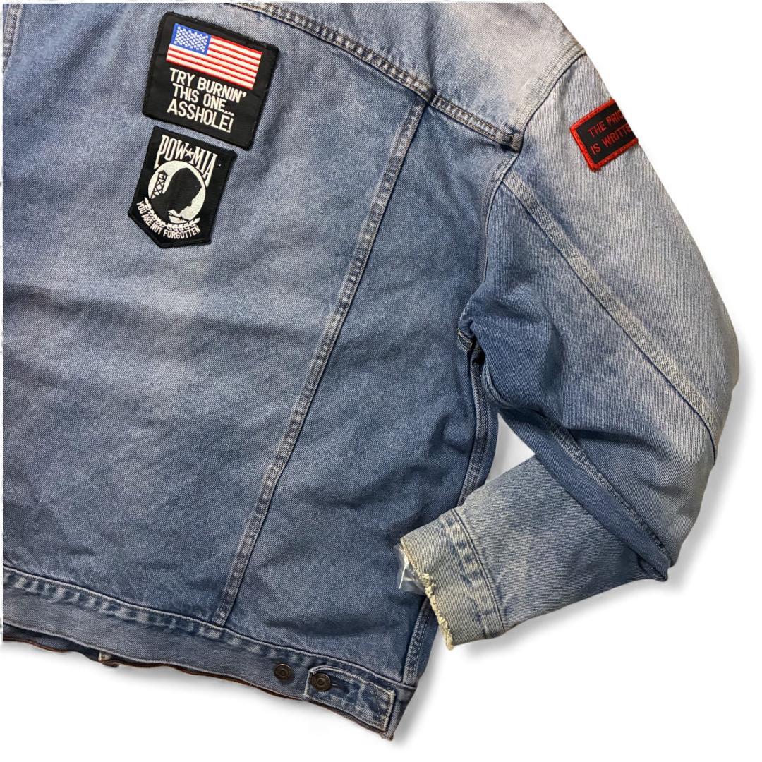 Levi’s デニムジャケット US ARMY ワッペン カスタムパッチ XL