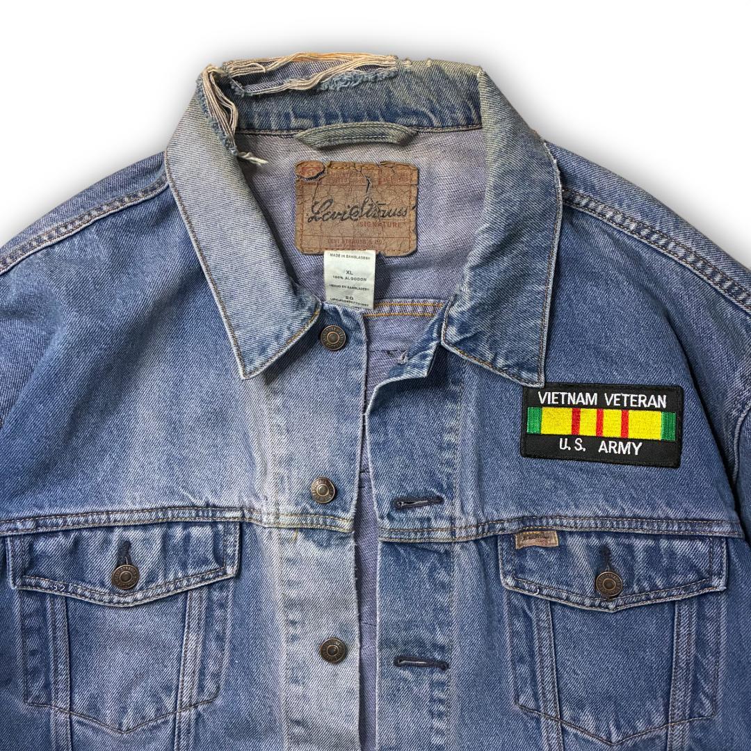 Levi’s デニムジャケット US ARMY ワッペン カスタムパッチ XL
