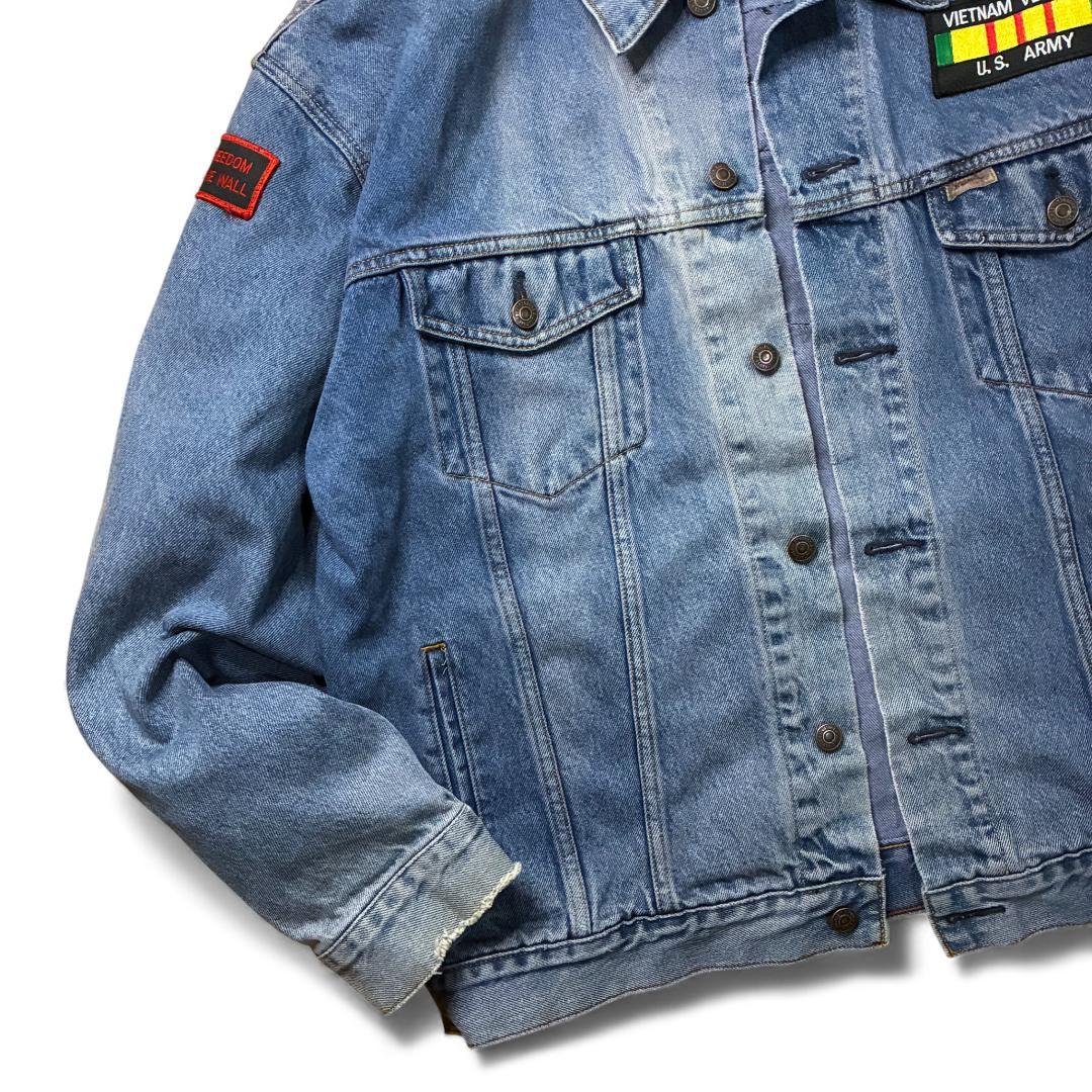 Levi’s デニムジャケット US ARMY ワッペン カスタムパッチ XL