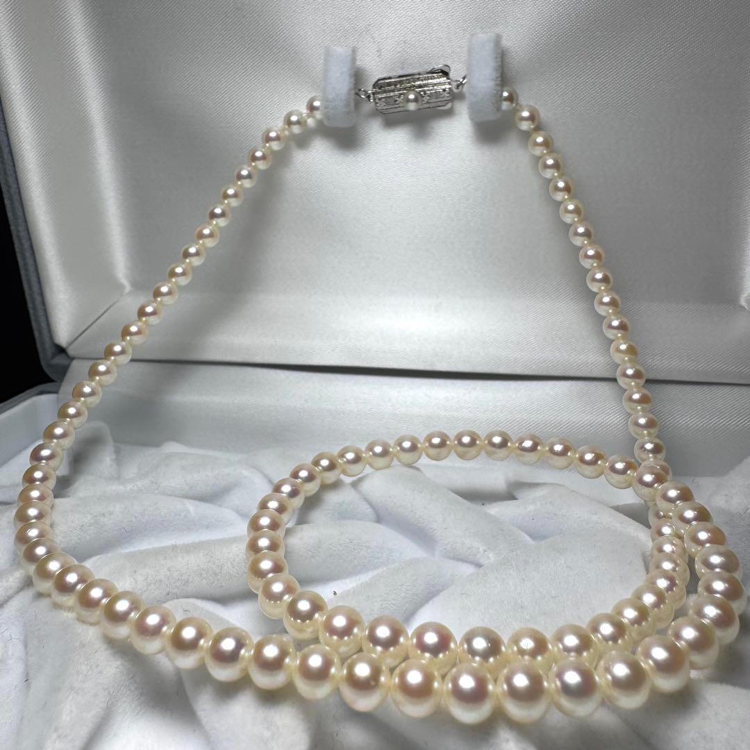 ミキモト あこや真珠 ベビーパール セミロングネックレス 55cm 5.4mm