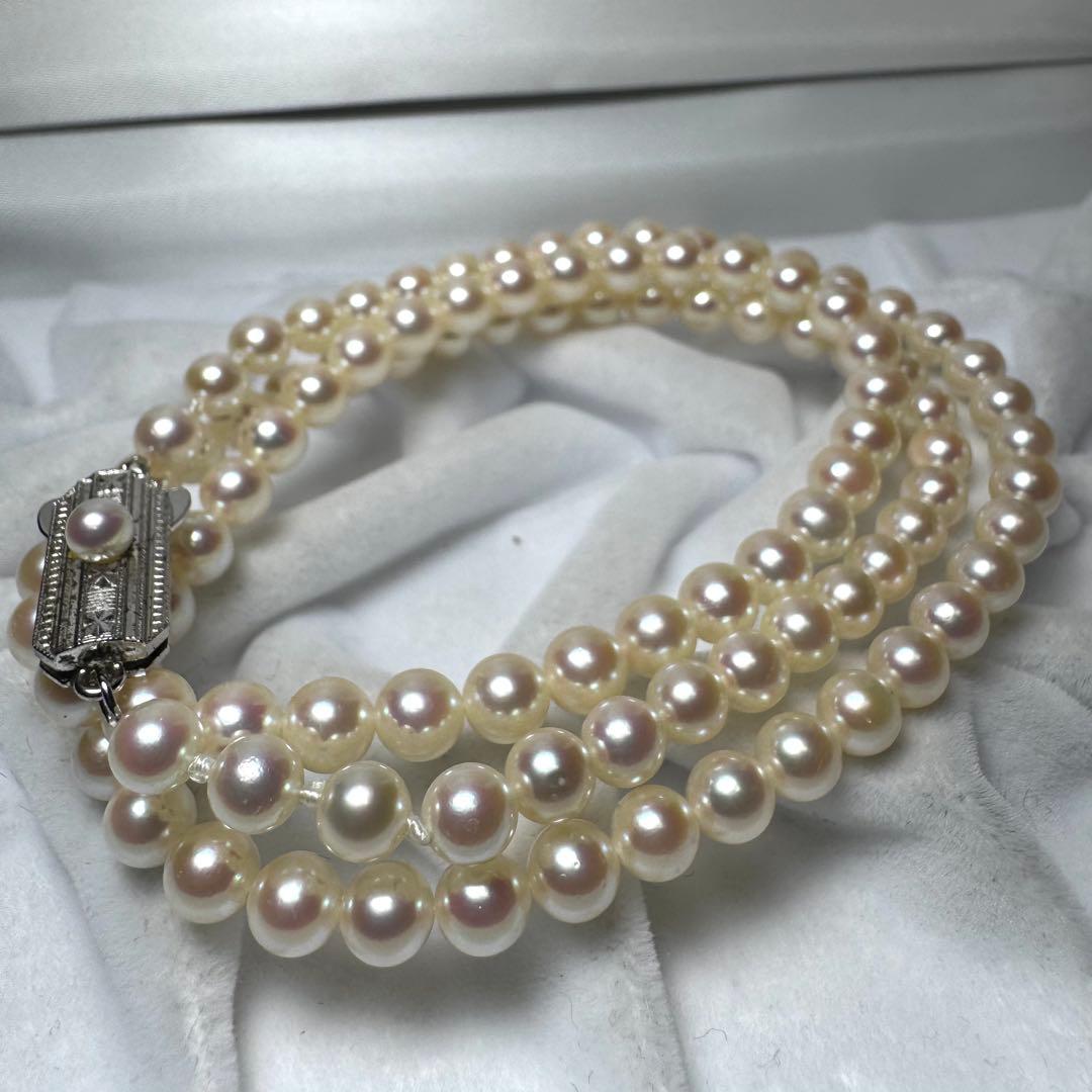 ミキモト あこや真珠 ベビーパール セミロングネックレス 55cm 5.4mm