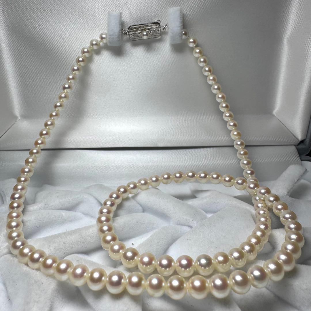 ミキモト あこや真珠 ベビーパール セミロングネックレス 55cm 5.4mm