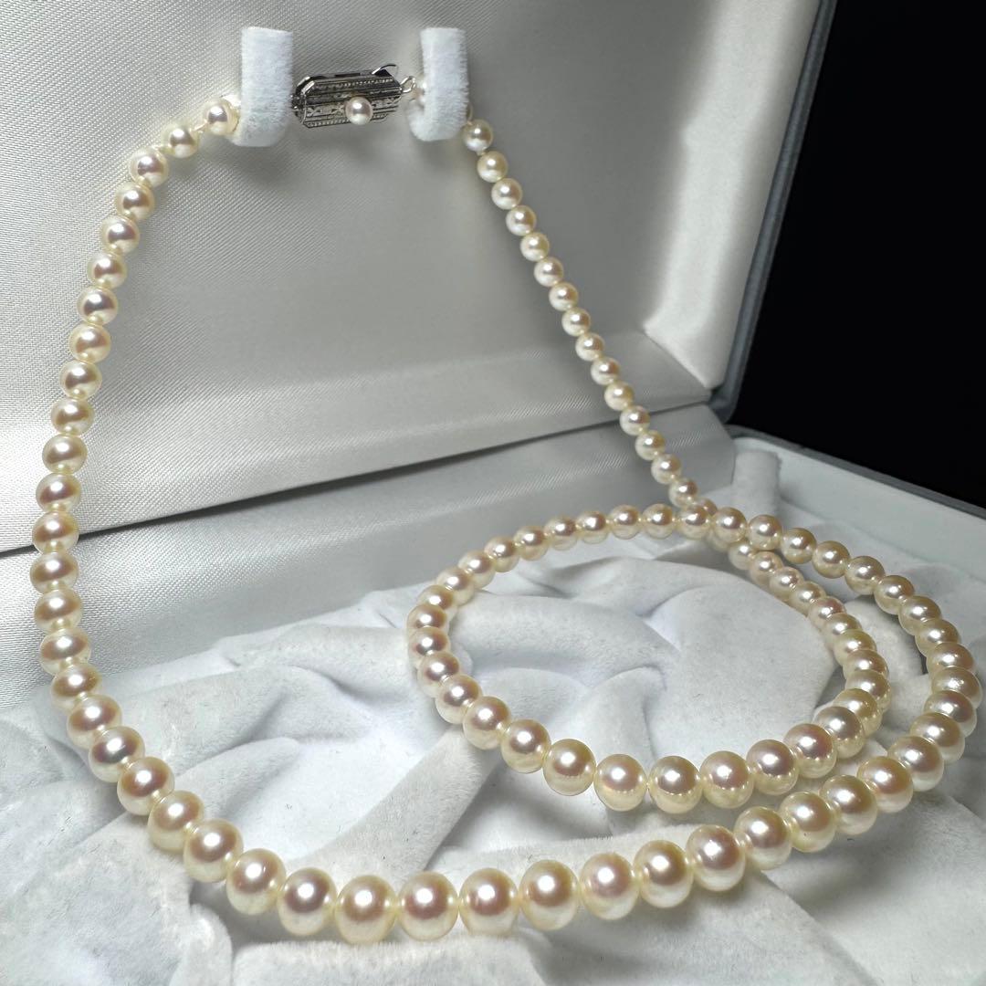 ミキモト あこや真珠 ベビーパール セミロングネックレス 55cm 5.4mm